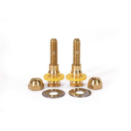 Fluidmaster SetFast Pro 5/16 in. x 2-1/4 in. No Cut Brass Closet Toilet Bolt Kit 7110A-009-B100